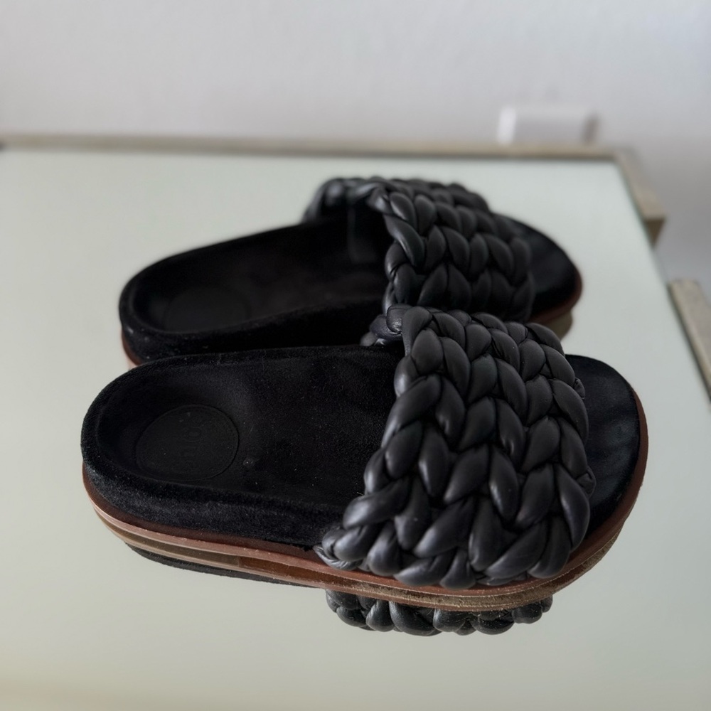 Chloé Kacey woven leather slides 36 $850 - Picture 6 of 9